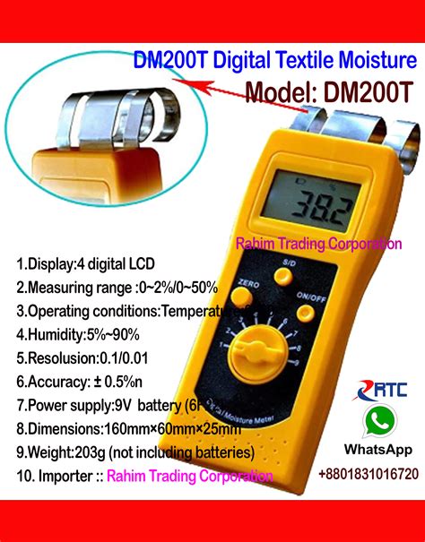 Textile Moisture Meter Brand manufacturer|digital textile moisture meter.